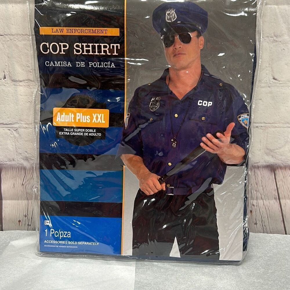 New Adult Cop Shirt Size XXL
